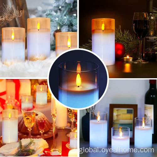 Ambient Light Remote Control Flameless Color Changing Pillar Candles Factory